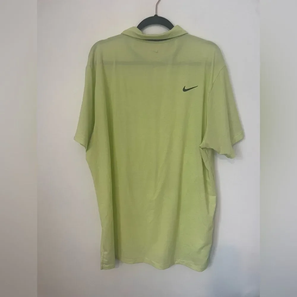 Nike Dri-FIT Tour Men's Golf Polo xlarge Light Lemon Twist/Black